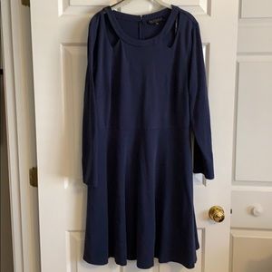 Women’s Plus Size ELOQUII A-Line Blue Dress, 20